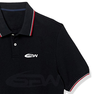 Polos de manga corta de verano unisex al por mayor, pantalones cortos de punto de algodón con logotipo personalizado y estampado sólido, polos de talla grande para hombre - Product Image 6