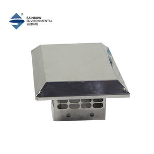 Capuchon de pluie carré <span class=keywords><strong>pour</strong></span> cheminée, poêle et chaudière, résistant aux intempéries - Product Image 1