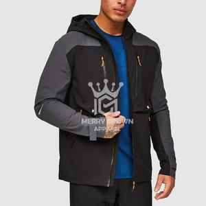 แจ็กเก็ตแฟนซีสำหรับผู้ชายเสื้อกันลมขนาดใหญ่พิเศษกันน้ำกลางแจ้งเสื้อกันลม100% โพลีเอสเตอร์มีซิปสำหรับผู้ชาย - Product Image 3