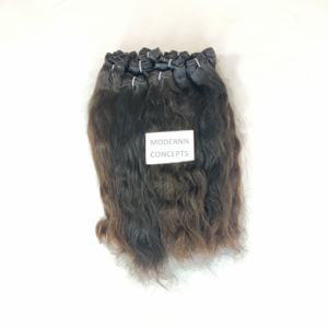 Vente en gros d'extensions de cheveux vietnamiennes vierges naturelles 100% paquets de dentelle de vague de corps de style indien cheveux humains Super vagues profondes en vrac - Product Image 3