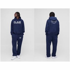 Survêtement à Capuche Oversized Boxy Man Wash Bleu - Product Image 1