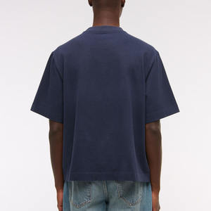 Alta calidad 100% algodón 180G peso pesado gota hombro personalizado Boxy camiseta de gran tamaño de talla grande Boxy Fit recortado Casual sólido - Product Image 2