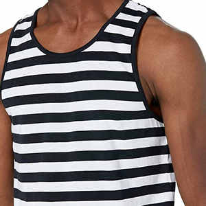 Rib sans manches 100% coton Singlet hommes blanc solide gilet hommes Fitness débardeur entraînement gymnastique chemise impression numérique débardeurs - Product Image 4