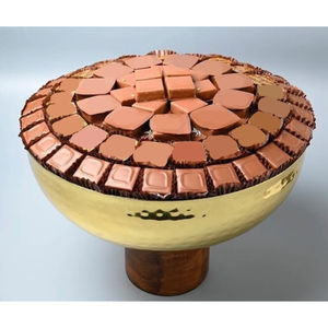 Mesa de diseño clásico, cuenco decorativo para servir dulces de Chocolate, cuenco de Metal plateado de alta calidad para bodas, otros eventos especiales - Product Image 6