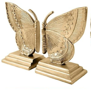 Creative Gold Monkey Hand <b>Bookends</b>, Unique Resin Desk Decor. Available at wholesale prices. - Product Image 2