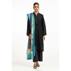 Blusa y Dupatta Bordadas en Cambric Schiffli para Mujer IPSD-44423 - Product Image 5