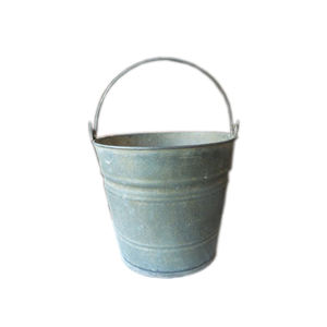 Seau rond en fer à lisser avec poignée unique, outil de nettoyage ménager et accessoires - Product Image 1