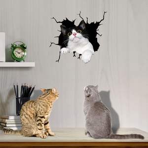 Zpahq tuksedo kucing stiker pemecah mobil, stiker otomatis vinil 3D tahan air untuk dinding Laptop mobil truk jendela - Product Image 4