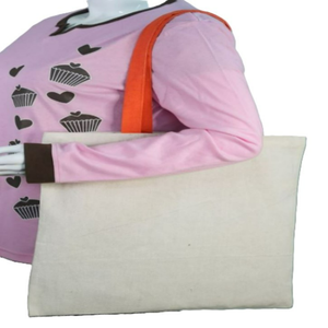 Sac fourre-tout tendance en coton biologique 100% personnalisé de haute qualité, deux anses, imprimés animaliers, broderie musicale, écologique, pour le shopping quotidien - Product Image 2