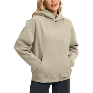 Womens Slim Fit Zipper Hoodie, Soft Cozy <b>Fleece</b> Pullover Sweatshirt, Long Sleeve Casual Hooded <b>Top</b> for Daily Wear - Product Image 1