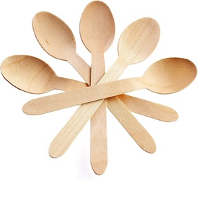 Khuyến Mại Cong Xử Lý Mini Gỗ Tre Muỗng Dùng Một Lần Sang Trọng Phong Cách Cho Số Lượng Lớn Bằng Gỗ Mật Ong Thìa Cho Các Bên - Product Image 3