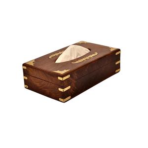 Caja de Pañuelos de Madera Hecha a Mano de Primera Calidad, Diseño Moderno y Portátil, Opción de Logotipo Personalizado, Personalizable a un Precio Accesible, Marca R a HANDICRAFT - Product Image 2