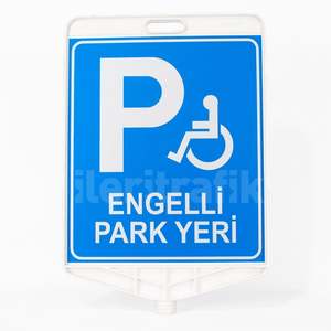 Kit de délimiteurs réfléchissants flexibles avec panneau d'avertissement pour stationnement handicapés, signalisation routière en PVC pour usage routier - Product Image 4