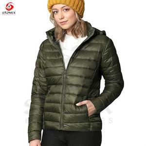 2024 Customized Women's <b>Thick</b> Windproof Puffer Jacket High Quality Cotton-Filled Stand <b>Coat</b> Dyed Fabric for <b>Winter</b> Wholesale - Product Image 6