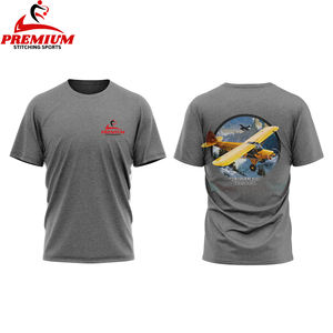 เสื้อยืดผู้ชาย ผ้าฝ้าย 100% 300 GSM คอกลม แขนสั้น พิมพ์ลายโลโก้ตามสั่ง คุณภาพสูง ระบายอากาศได้ดี เนื้อผ้าหนา - Product Image 4