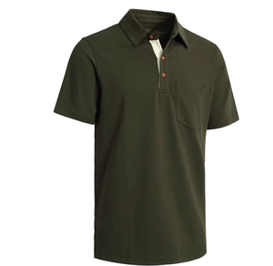 Prix d'usine en gros Chemises polo pour hommes de haute qualité 100% coton Impression personnalisée Design doux respirant court brodé - Product Image 1