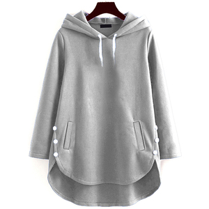 Custom Logo Women's Spring Hoodie Heavyweight <b>100</b>% Cotton Oversized Hoodies Comfort Fleece hoodie - Product Image 4