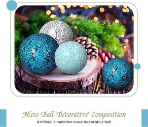 Bolas decorativas para el hogar con diseño creativo moderno, adornos de bolas doradas, decoración del hogar para manualidades de regalo en forma de esfera - Product Image 2