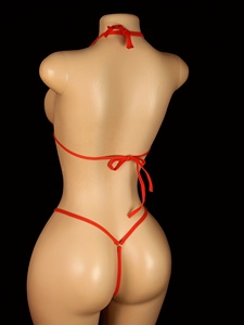 Trajes de Baño Bikini de Cintura Alta para Mujer, Conjuntos de Bikini de Alta Calidad para Playa, Conjuntos de Playa para Mujer, Spandex/Nylon Transpirable - Product Image 2