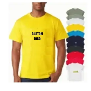 उच्च गुणवत्ता 100% कॉटन एसिड वॉश टी शर्ट 275 जीएसएम हैवीवेट पुरुष कस्टम ब्लैंक स्टोन वॉश विंटेज टी शर्ट