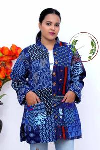 Chaqueta Reversible acolchada de retazos algodón Floral estilo bohemio Otoño Invierno chaqueta abrigo Streetwear Boho acolchado Reversible - Product Image 6