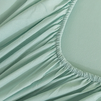 Drap-housse en coton avec bande élastique, protège-matelas non ajustable pour lit double, king ou queen