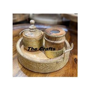 Bulk Wooden <b>Bakhoor</b> Burner With <b>Oud</b> Box And Tray Premium Quality Mabkhara For Home Hotel And Restaurant Use - Product Image 4