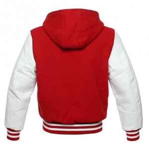 Venta caliente de encargo del estilo fresco de los hombres de invierno Varsity Chaquetas Formal de béisbol Bomber con soporte de cuello de tela de lona - Product Image 6