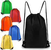 Sac de sport personnalisé de haute qualité en polyester avec logo uni Sacs à dos promotionnels avec cordon de serrage