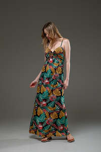 Hot Selling Tie Dyed Silk Satin Sleeveless Deep v Neck <b>Halter</b> Backless Slit Midi Elegant Women Sexy <b>Dress</b> Women's Beautiful - Product Image 5