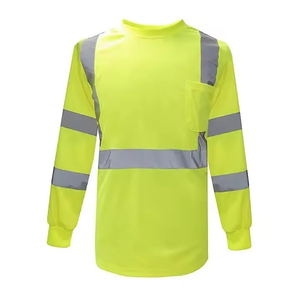 Camisa Reflectante de Alta Visibilidad Personalizada, Camisa de Seguridad Reflectante Personalizada de Manga Larga para Uso en Exteriores para Hombre - Product Image 1