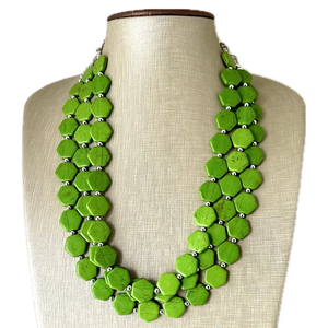 Collar de cuentas de resina de diseño moderno para fiestas de boda, compromiso, fiestas navideñas y ropa de oficina - Product Image 5
