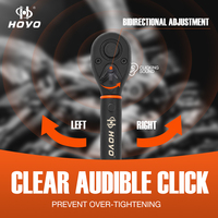 Clé dynamométrique à cliquet HOYO 3/8'' métrique, OEM 10-60 Nm, 72 dents, traitement noir, acier allié, pour mécaniciens professionnels