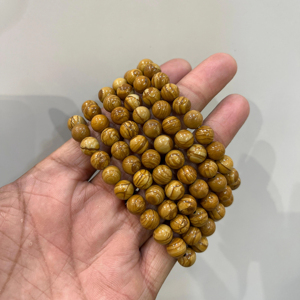 Pierre de guérison naturelle image Jasper 8mm perle Bracelet mise à la terre énergie Feng Shui Boho fait à la main cristal unisexe pierre bijoux - Product Image 3