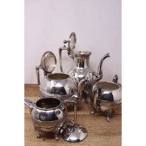 Best Selling Kitchenware Coffee Kettle Stainless Steel Mirror Polished Tea Service <b>Tray</b> Latest Design From India Set Of 4 <b>Pots</b> - Product Image 3