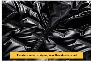 Blouson d'hiver matelassé pour homme, nouvelle conception, qualité supérieure, très chaud, col montant, à capuche, doublure en laine – Meilleures ventes - Product Image 6