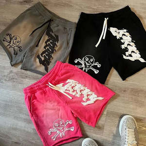 Pantalones cortos bordados de primera calidad para hombre con costuras detalladas, ideales para vacaciones, uso diario o estilo de vida activo - Product Image 3