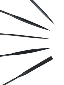 Ensemble de 5 types de limes en acier de qualité industrielle de 180mm pour outils de bijouterie travail du bois fabrication de pierres limes à main en carbure solide - Product Image 5