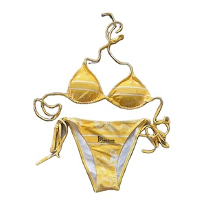 Maillot de bain deux pièces pour femmes, ensemble bikini confortable et extensible, pour la plage, la piscine, les vacances, tissu léger - Product Image 1