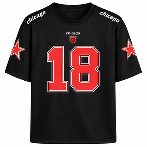 Camiseta de Fútbol Americano al por Mayor |   Camiseta Estampada 100% Poliéster |   Ropa Deportiva Transpirable para Verano |   Logotipo Personalizado de Alta Calidad - Product Image 3