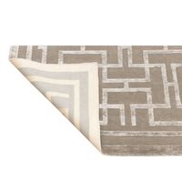 Tapis en soie de bambou à poils moyens, motif abstrait, faits main, sophistiqués et exquis, intemporels, antidérapants, pour toutes les saisons, ensembles de tapis.