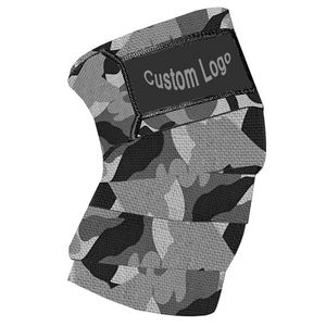 Bandes de compression pour genoux de haute qualité, ajustables, respirantes, en coton, taille personnalisée, pour soulevés de terre, squats et musculation - Product Image 3