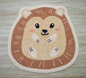 Alfombra de baño de algodón suave de lujo con mechones a mano con patrón ovalado Alfombra de lana lavable a máquina para el hogar o el hotel - Product Image 1