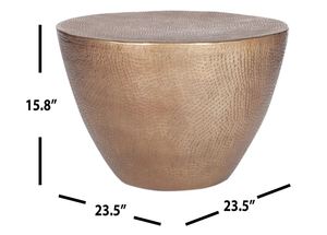 Luxury design aluminum coffee <b>table</b> brass wholesale for office home restaurant living room garden decoration made in india 2023 - Product Image 3