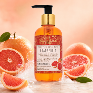 Savon liquide hydratant pour les mains à l'aloe vera et au parfum de pamplemousse, nettoyant quotidien doux à la glycérine pour une peau douce et saine - Product Image 1