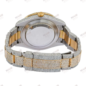 นาฬิกาเพชรธรรมชาติแท้ดีไซน์หรูหราพร้อมเพชรแท้สไตล์หรูหราสำหรับทุกโอกาสไร้กาลเวลาและสดใส - Product Image 5