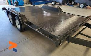 ใหม่14x6'6รถเทรลเลอร์บรรทุกแบบแบนวัสดุอลูมิเนียมชุบสังกะสีแบบจุ่มร้อนพื้นผิว - Product Image 2