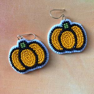 Pendientes Largos de Calabaza con Cuentas Hechos a Mano, Ligeros, Estilo Bohemio, para Otoño, Festividades, Halloween, Joyería Festiva para Mujer - Product Image 1