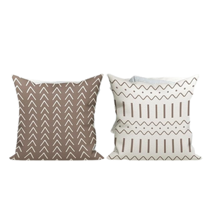 Housse de coussin noir et blanc-Oreiller tissé à rayures brodées en coton 100% avec remplissage pour la maison et l'hôtel | Fourniture en gros OEM - Product Image 2