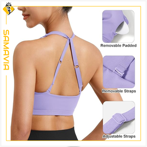 SAMAVIA High-Impact <b>Sports</b> <b>Bra</b> Breathable and Supportive Quality Lightweight Adjusted Strap <b>Sports</b> <b>Bra</b> for Adults - Product Image 3